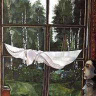 Марк Шагал. Окно на даче. 1915. ГТГ