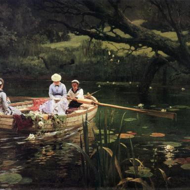 "На лодке. Абрамцево" (1880)