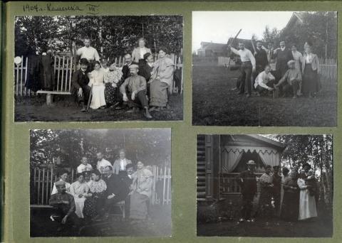 Страница из семейного фотоальбома Кноблоков
