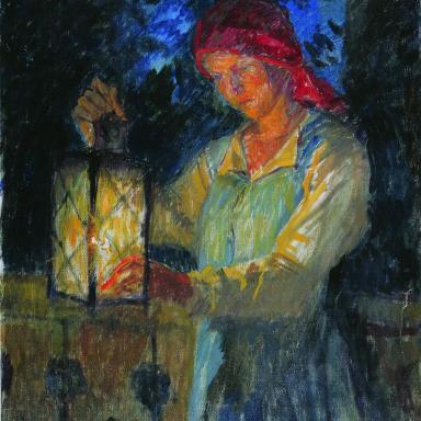 Девочка с фонарём (1908)