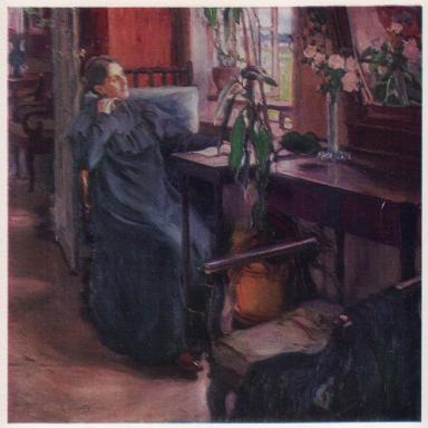 У окна. Портрет Варвары Васильевны Ушаковой (1907)